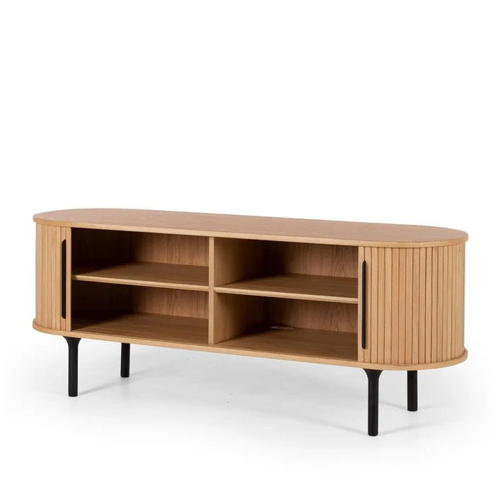 Palliser TV Unit 1500w - Oak - Image 5