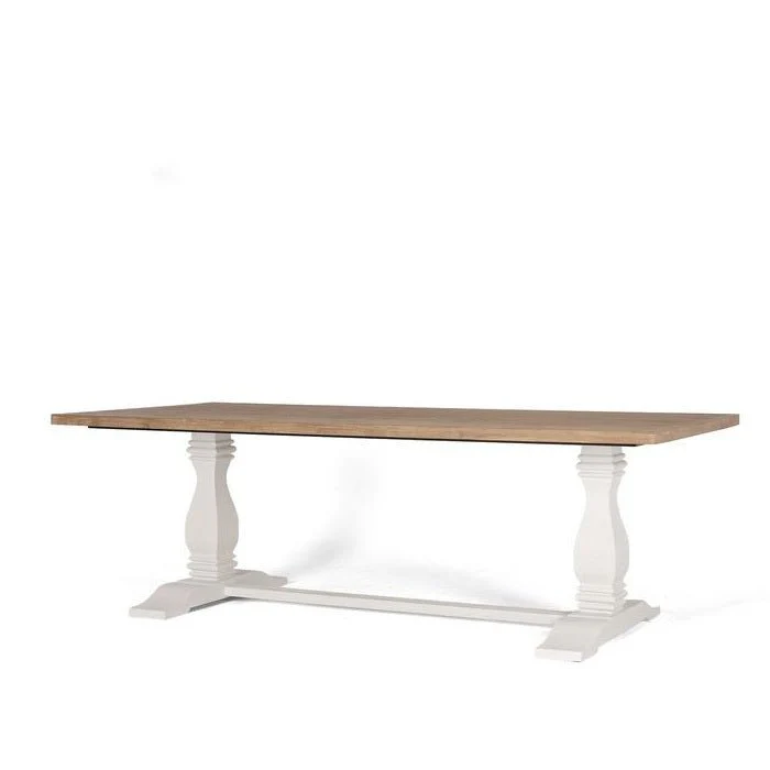 Parisian Dining Table 2400w - Double Pedestal - Image 2