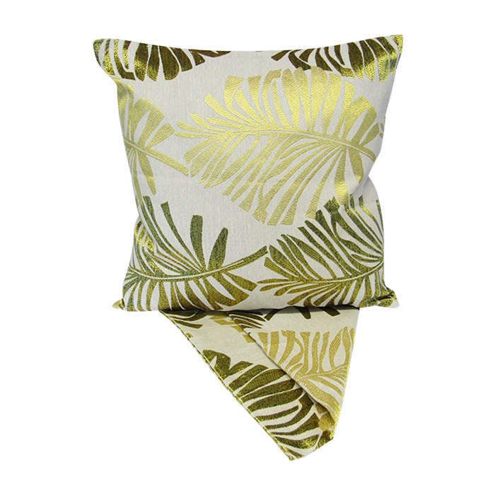 Parlor Palm Gold Cushion - Image 2