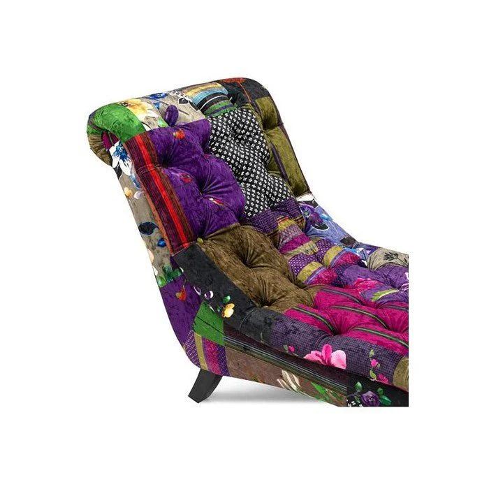 Patchwork Chaise - velvet - Image 3