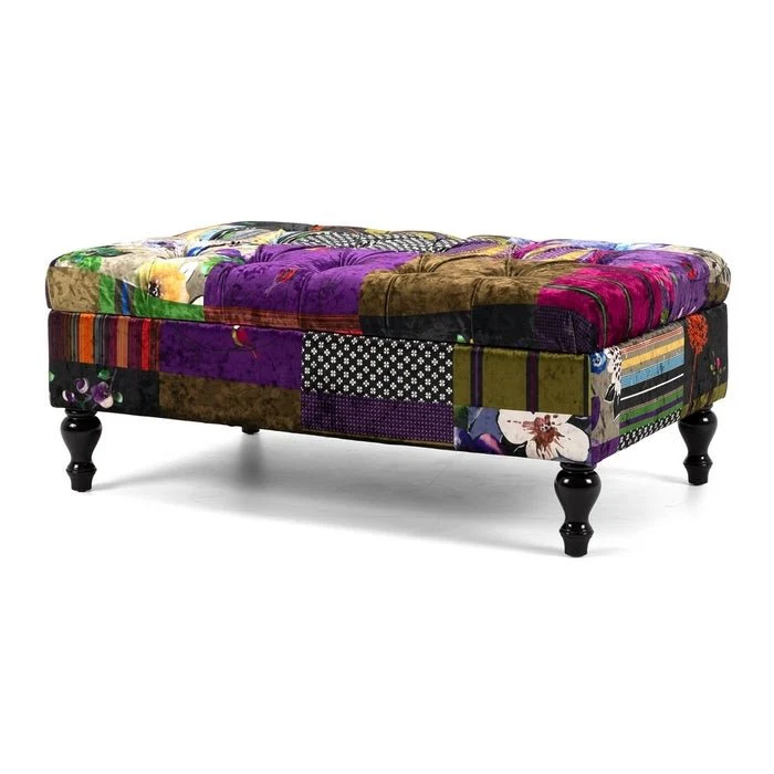 Patchwork Ottoman - stunning - Image 2