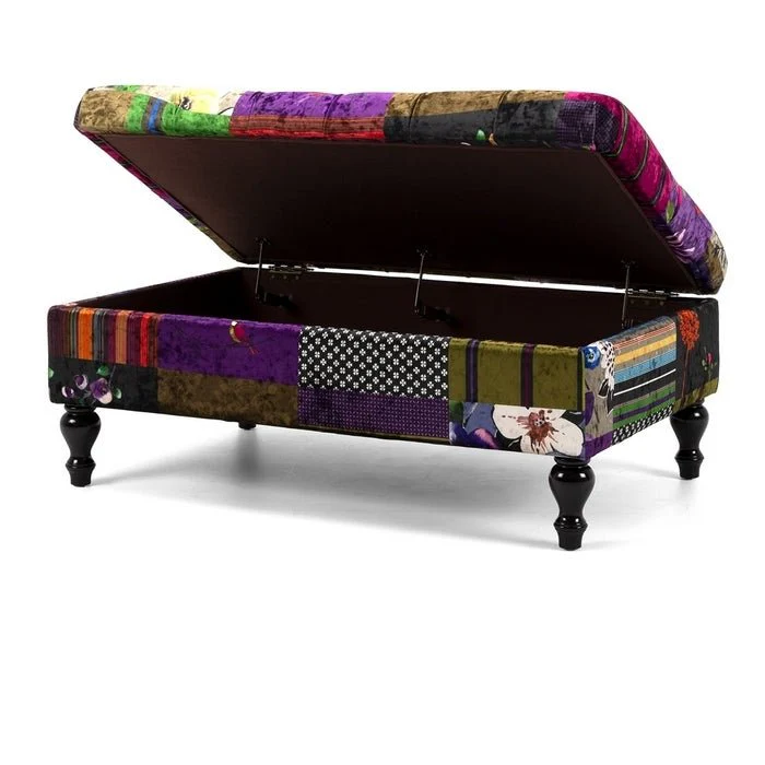 Patchwork Ottoman - stunning - Image 3