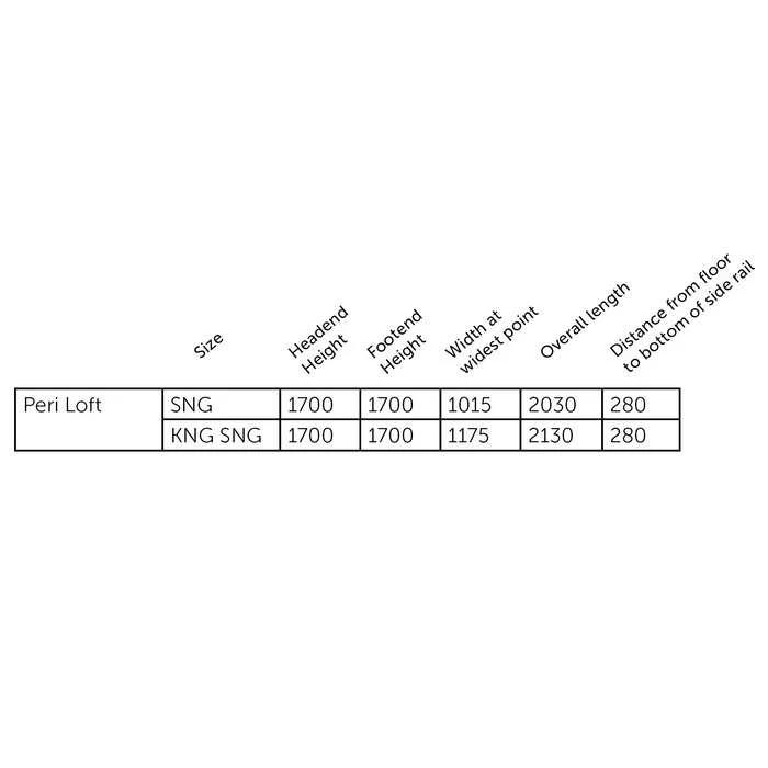 Peri Loft Bed - Single & King Single - Image 14