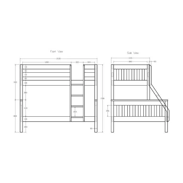 Peri Triple Bed - Single over Double - Image 5
