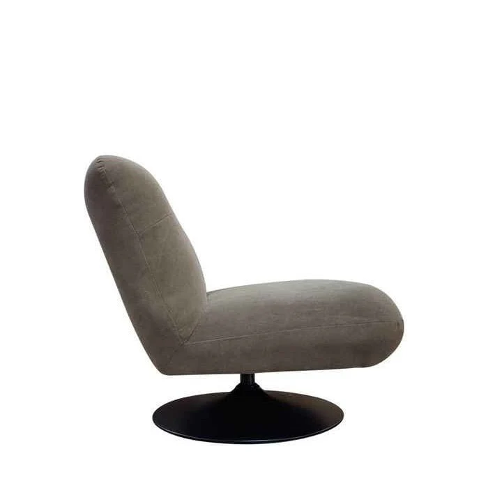 Phantom Swivel Club Chair - Truffle Canvas - Image 2