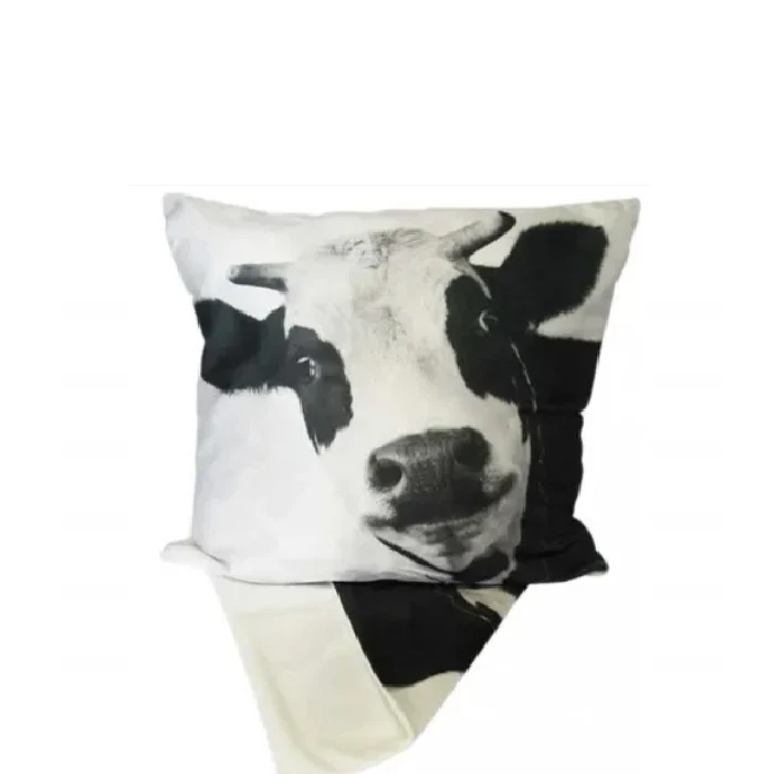 Plush Cheeky Cow Cushion - 44sq - Image 2