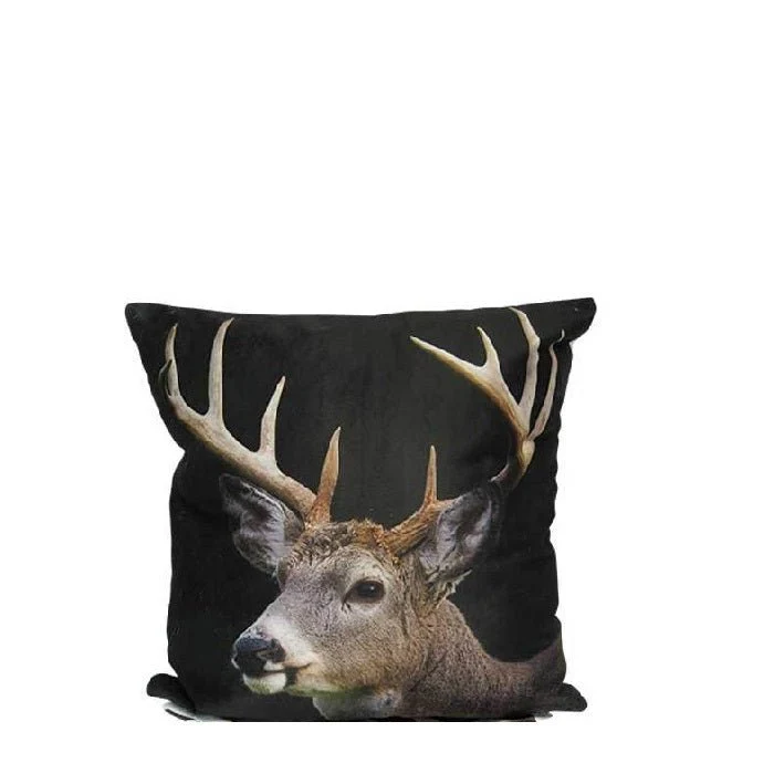 Plush Stag Night Cushion - 44sq