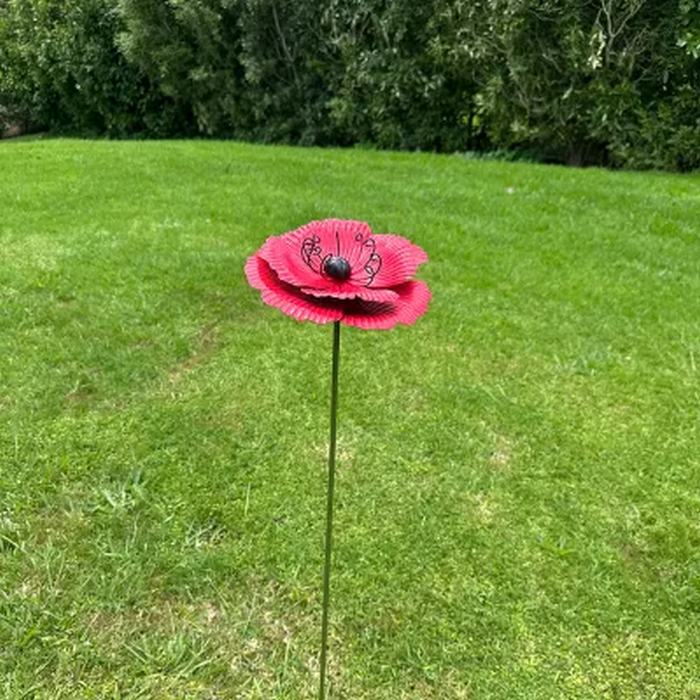Poppy Garden Stake 1035h - Image 2