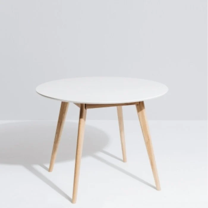 Radius Dining Table 1mDia - White Top - Image 2