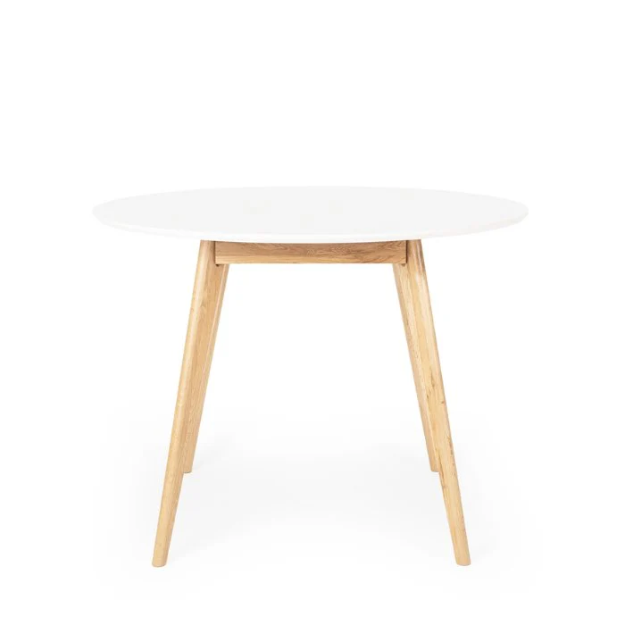 Radius Dining Table 1mDia - White Top - Image 4