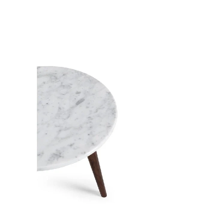 Radius Side Table - Marble - Walnut - Image 3