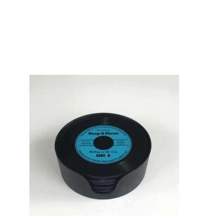 Record Coaster Set - Glass