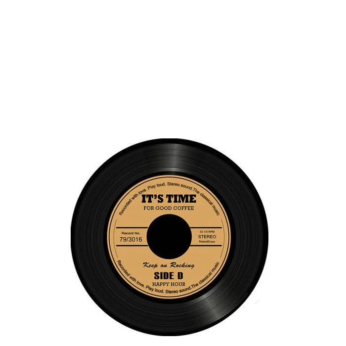 Record Coaster Set - Glass - Image 3