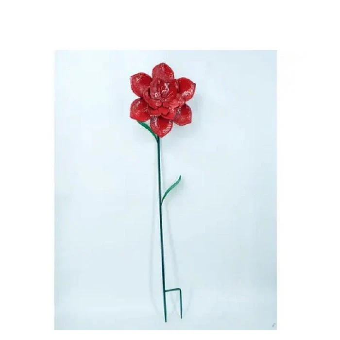 Red Flower Garden Stake 1170h - Image 2
