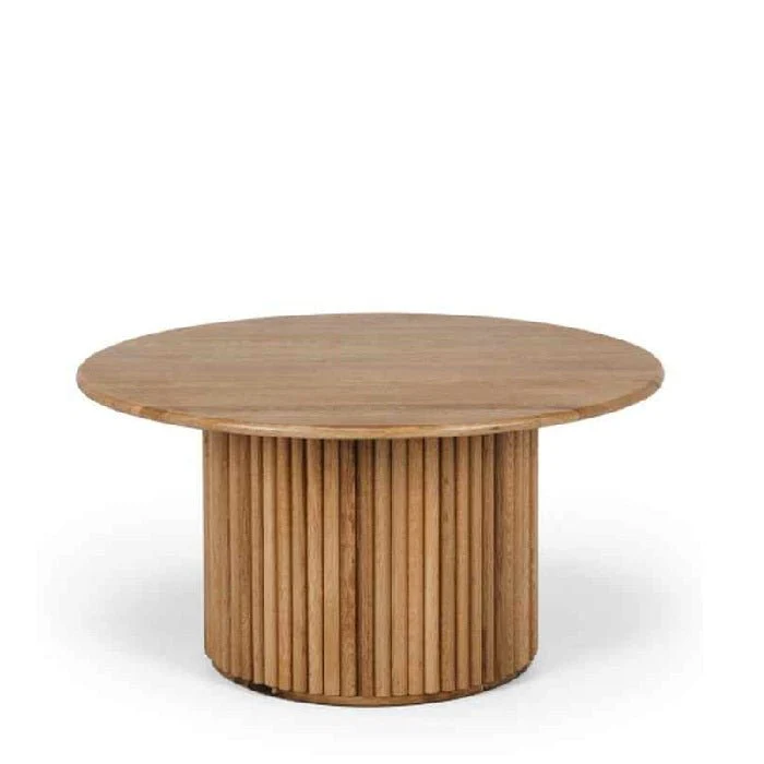 Rho Coffee Table with Oak Top - 850dia - Image 3