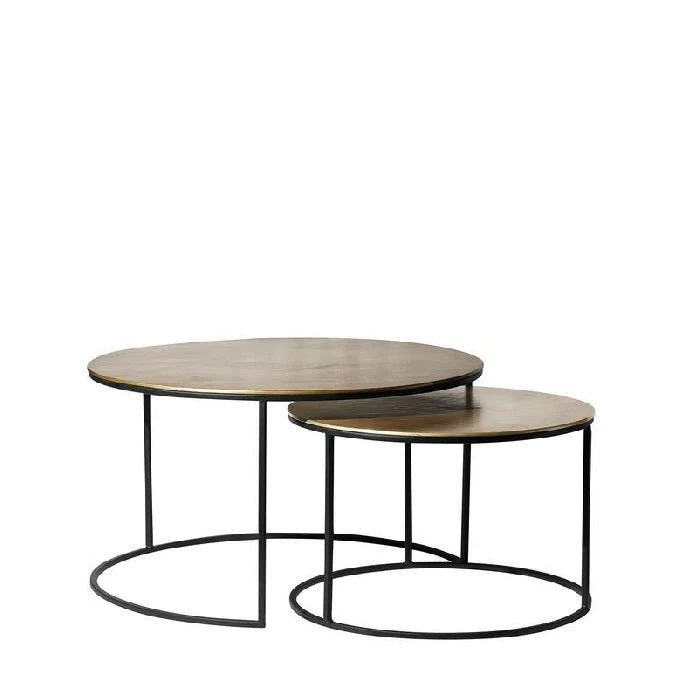 Rio Aluminium & Iron Side Table - Set of 2