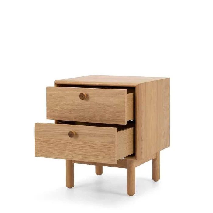 Rotterdam Bedside 2 Drawer - Smooth gliding drawers - Image 2
