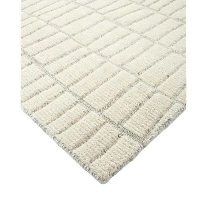 Safi Floor Rug - Ecru (100% Wool)