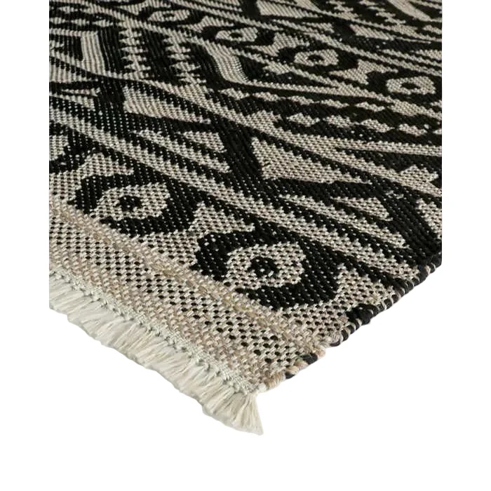 Sifiso Outdoor Rug - Black/Taupe
