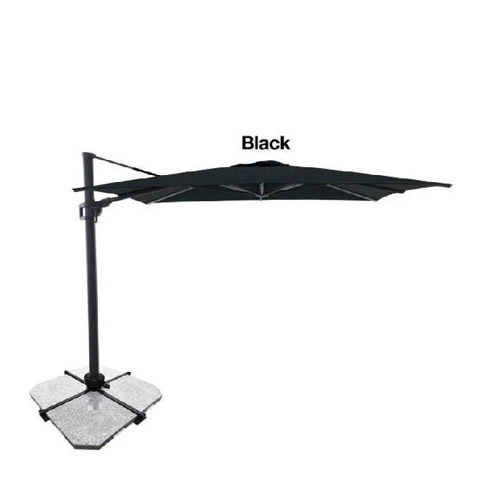 Sirius Cantilever Outdoor Umbrella - 3m Square - Colours to Suit - Image 2
