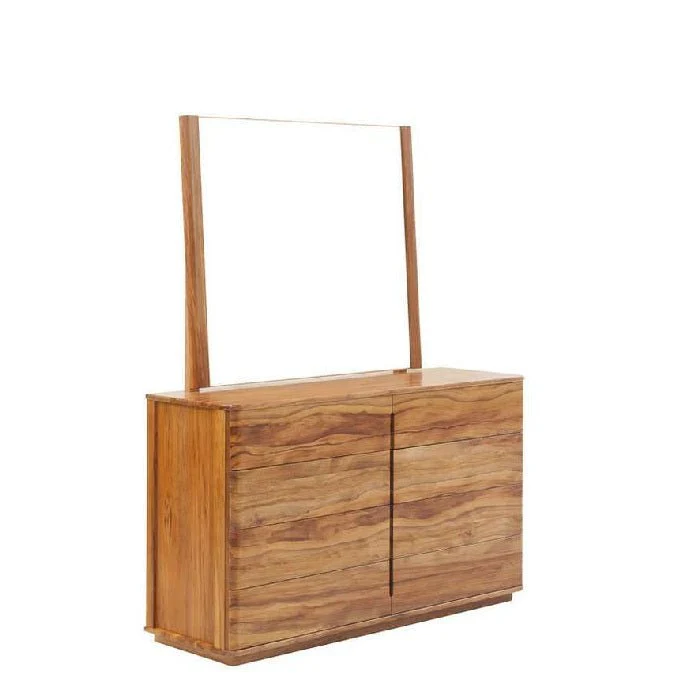 Solaris 8 Drawer Dresser & Mirror - Rimu