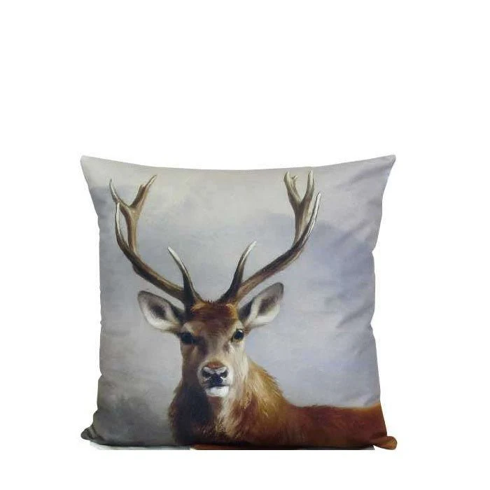 Stag in the Mist Cushion