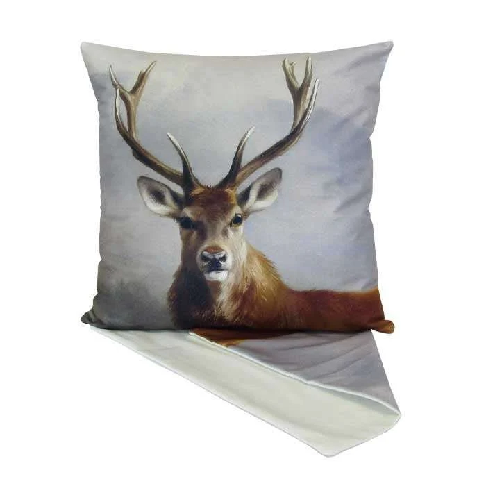 Stag in the Mist Cushion - Image 2