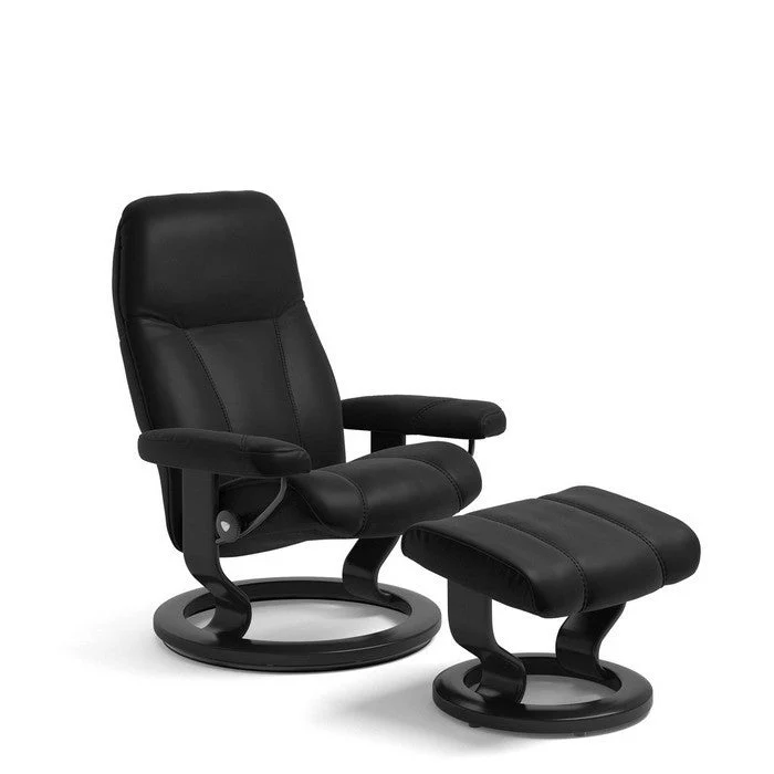 Stressless Consul Leather Recliner Classic Base - Special Buy