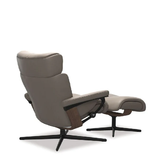 Stressless Magic Leather Recliner - Cross Base (Paloma) - Image 3