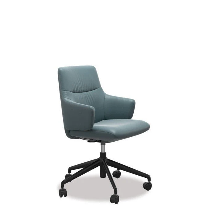 Stressless Mint Leather Home Office Chair - Low Back (Paloma) - Image 2