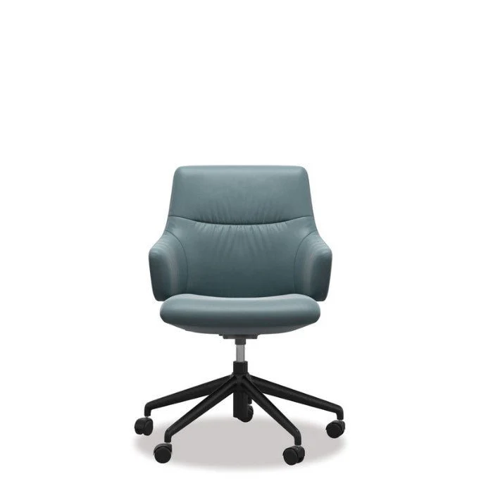 Stressless Mint Leather Home Office Chair - Low Back (Paloma) - Image 3