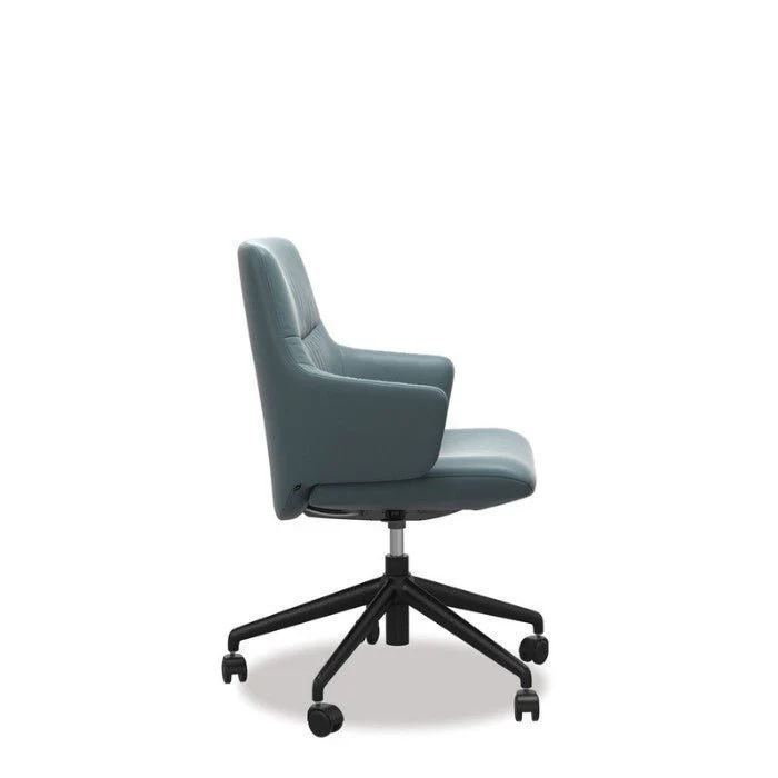 Stressless Mint Leather Home Office Chair - Low Back (Paloma) - Image 5