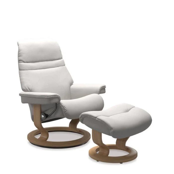 Stressless Sunrise Leather Recliner Classic Base - Special Buy - Image 2