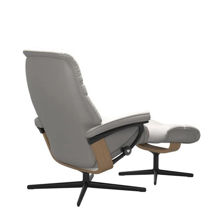Stressless Sunrise Leather Recliner - Cross Base - Special Buy (Batick) - Image 4