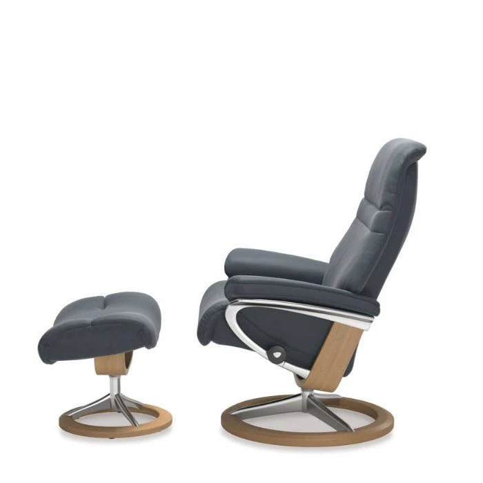 Stressless Sunrise Leather Recliner - Signature Base (Batick) - Image 3