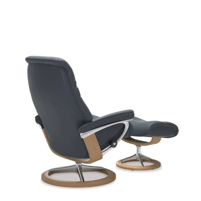 Stressless Sunrise Leather Recliner - Signature Base (Batick) - Image 4