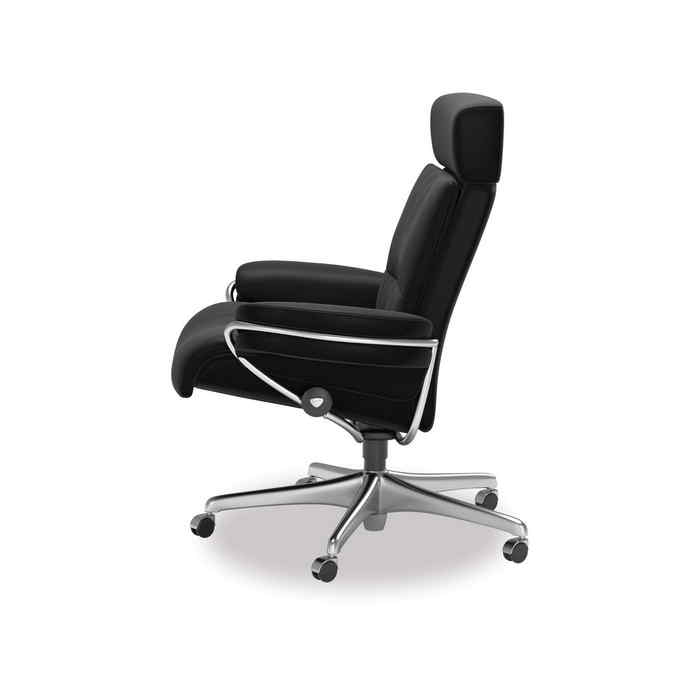 Stressless Tokyo Leather Home Office Chair - Adjustable Headrest - Image 3