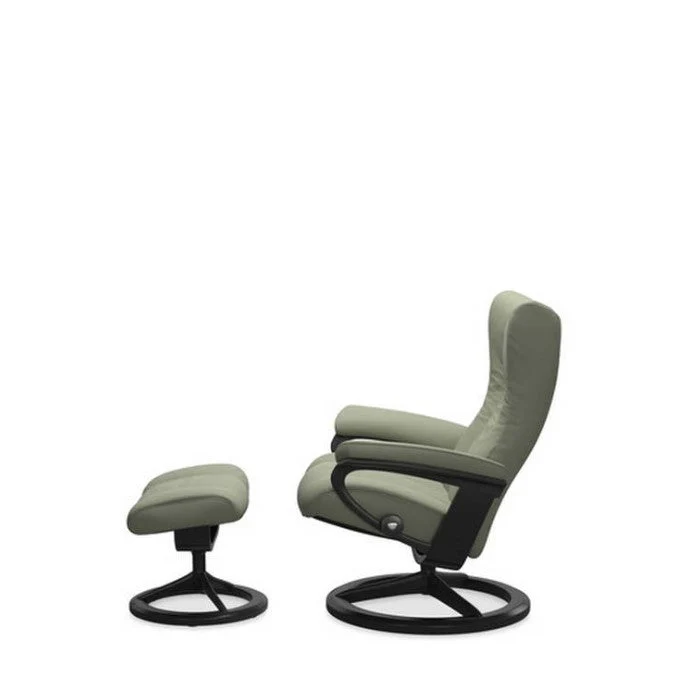 Stressless Wing Leather Recliner - Signature Base (Paloma) - Image 7
