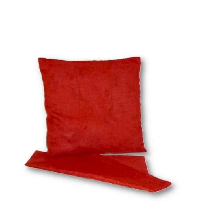 Linen Look Cushion - Tangerine - Image 2