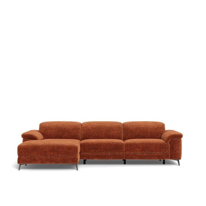 Tate 3 Seater Power Reclining Sofa with Chaise in Fabric - Image 2