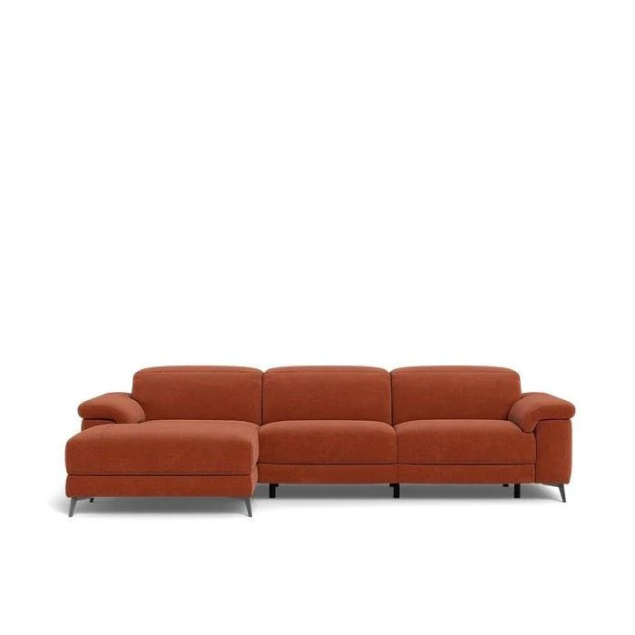 Tate 3 Seater Power Reclining Sofa with Chaise in Fabric - Image 3