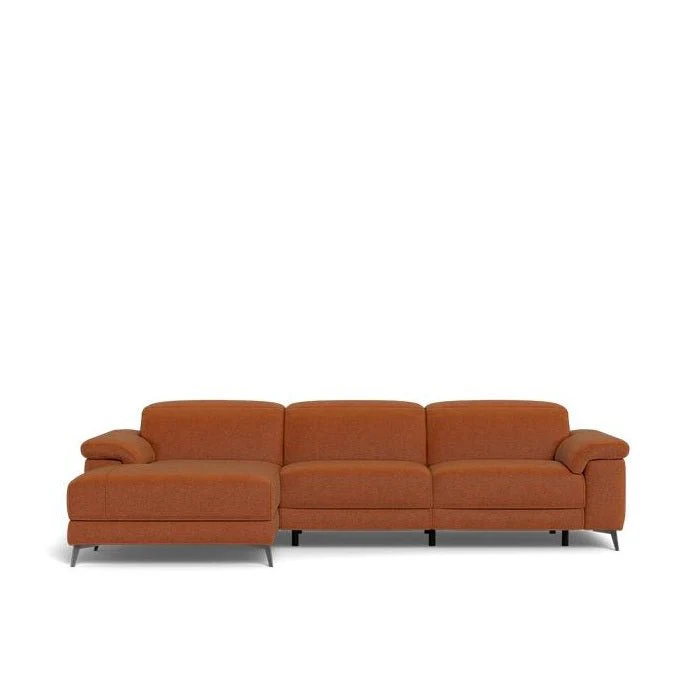 Tate 3 Seater Power Reclining Sofa with Chaise in Fabric - Image 5