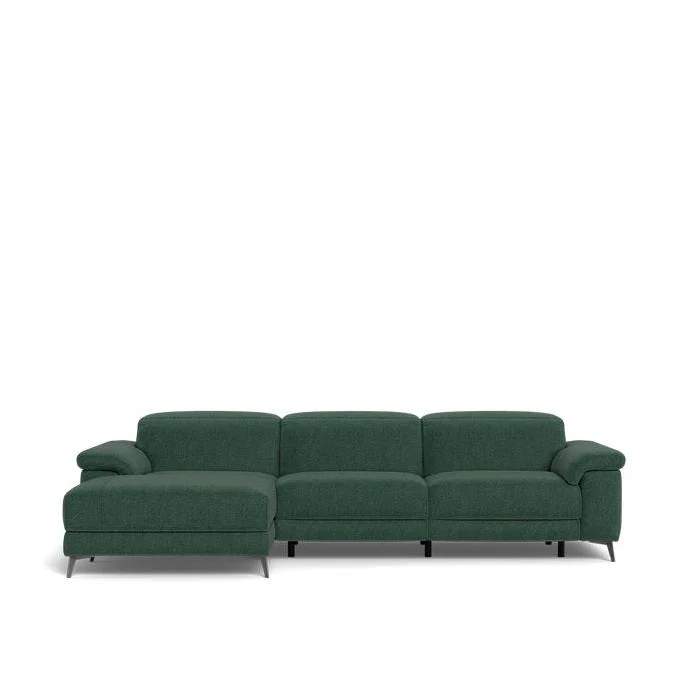 Tate 3 Seater Power Reclining Sofa with Chaise in Fabric - Image 6