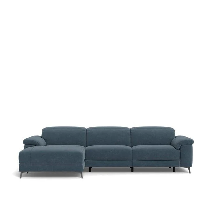 Tate 3 Seater Power Reclining Sofa with Chaise in Fabric - Image 7