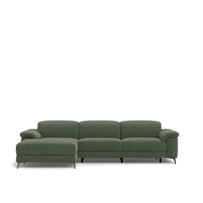 Tate 3 Seater Power Reclining Sofa with Chaise in Fabric - Image 9