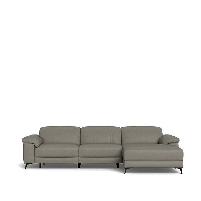 Tate 3 Seater Power Reclining Sofa with Chaise in Leather - Image 14