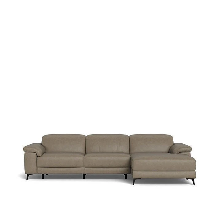 Tate 3 Seater Power Reclining Sofa with Chaise in Leather - Image 17