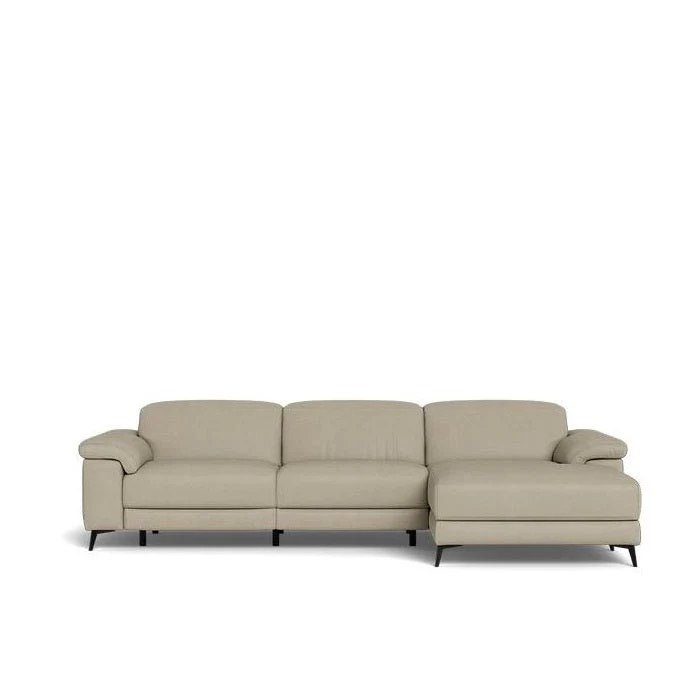 Tate 3 Seater Power Reclining Sofa with Chaise in Leather - Image 21