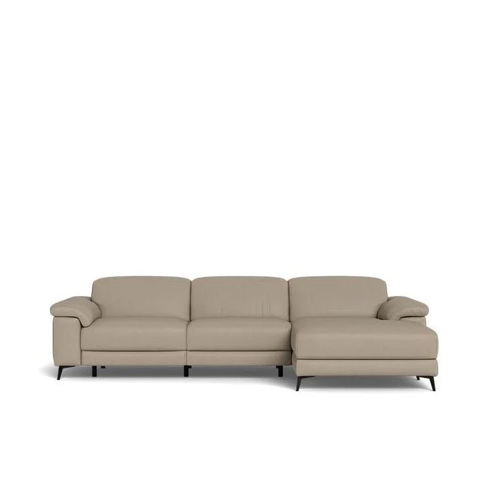 Tate 3 Seater Power Reclining Sofa with Chaise in Leather - Image 22