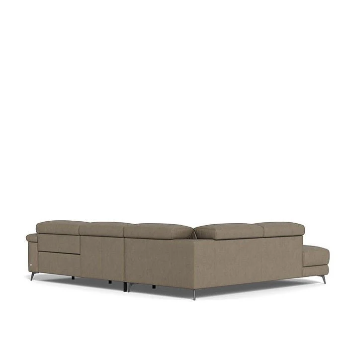 Tate 3 Seater Power Reclining Sofa with Chaise in Leather - Image 28